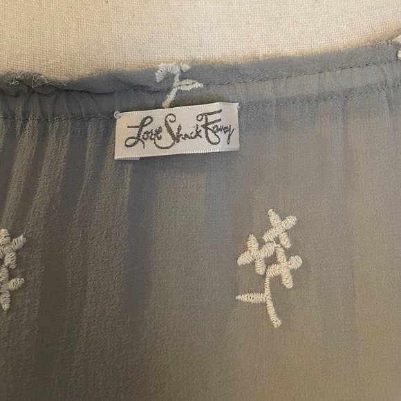 LoveShackFancy gray mini dress - Picture 5 of 5